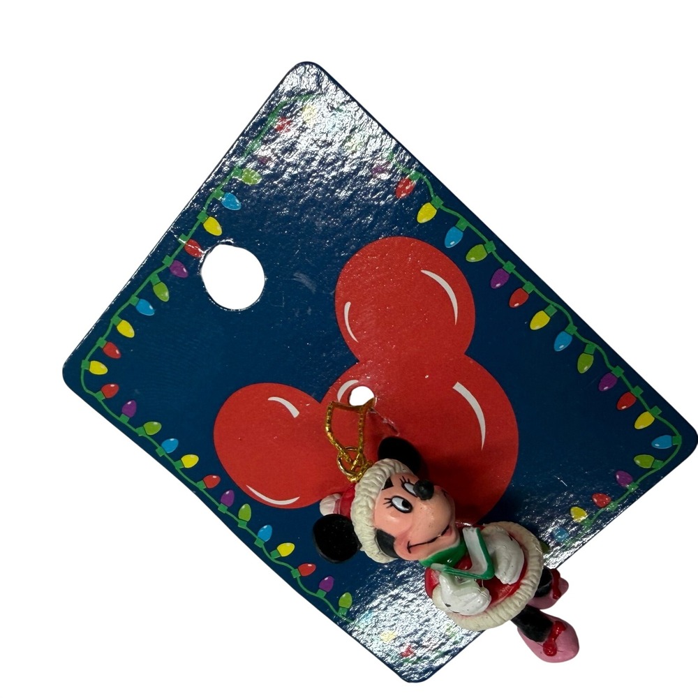 Disney Minnie Mouse Holiday Santa Outfit Christmas Pin with Decorative Card